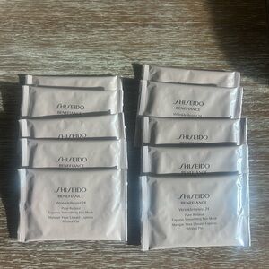 Lot of 10 Shiseido Benefiance WrinkleResist 24 Pure Retinol Smoothing Eye Masks!